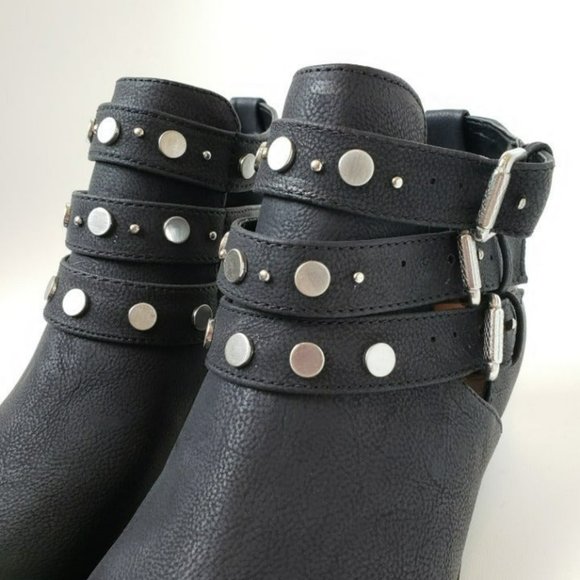 CIRCUS By Sam Edelman Henna Size 6 Black + Silver Studded Bootie - Picture 6 of 8